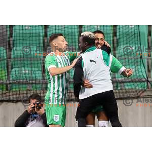 in action during Prva Liga Telemach 2022-2023 football match between Olimpija and Tabor CB 24 Sezana in SRC Stozice, Ljubljana, Slovenia on October 1, 2022