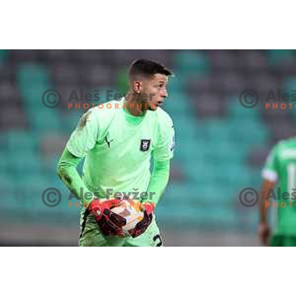 in action during Prva Liga Telemach 2022-2023 football match between Olimpija and Tabor CB 24 Sezana in SRC Stozice, Ljubljana, Slovenia on October 1, 2022