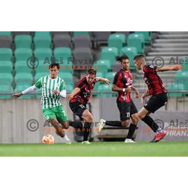 in action during Prva Liga Telemach 2022-2023 football match between Olimpija and Tabor CB 24 Sezana in SRC Stozice, Ljubljana, Slovenia on October 1, 2022