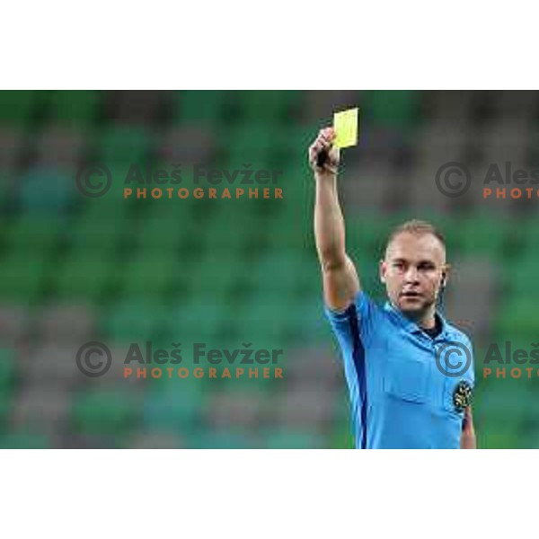 in action during Prva Liga Telemach 2022-2023 football match between Olimpija and Tabor CB 24 Sezana in SRC Stozice, Ljubljana, Slovenia on October 1, 2022