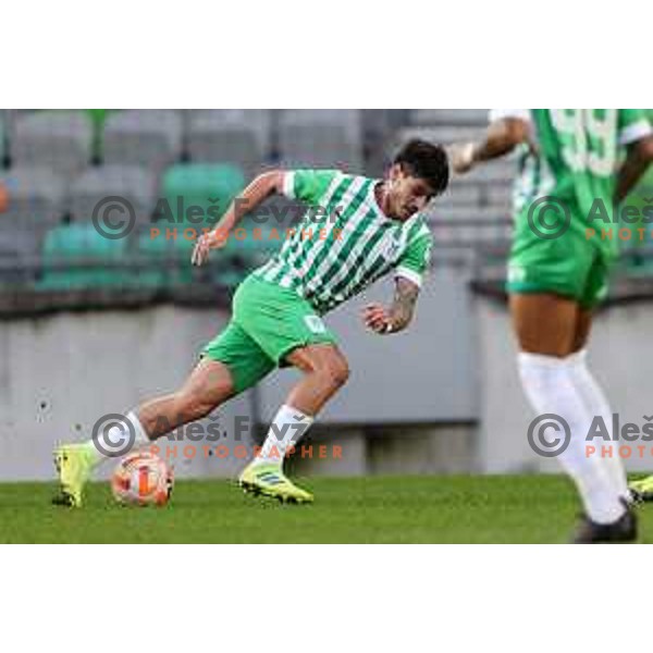 in action during Prva Liga Telemach 2022-2023 football match between Olimpija and Tabor CB 24 Sezana in SRC Stozice, Ljubljana, Slovenia on October 1, 2022