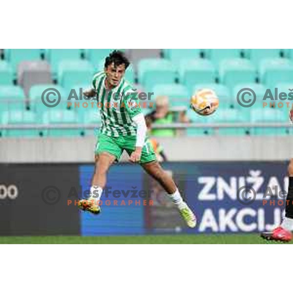 in action during Prva Liga Telemach 2022-2023 football match between Olimpija and Tabor CB 24 Sezana in SRC Stozice, Ljubljana, Slovenia on October 1, 2022