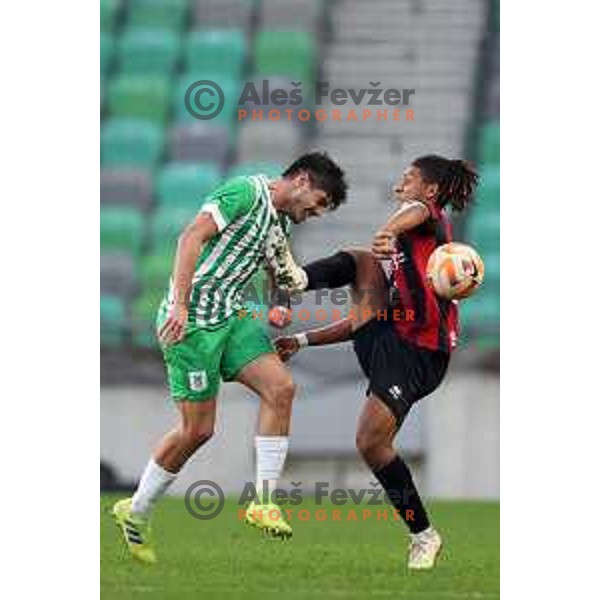 in action during Prva Liga Telemach 2022-2023 football match between Olimpija and Tabor CB 24 Sezana in SRC Stozice, Ljubljana, Slovenia on October 1, 2022