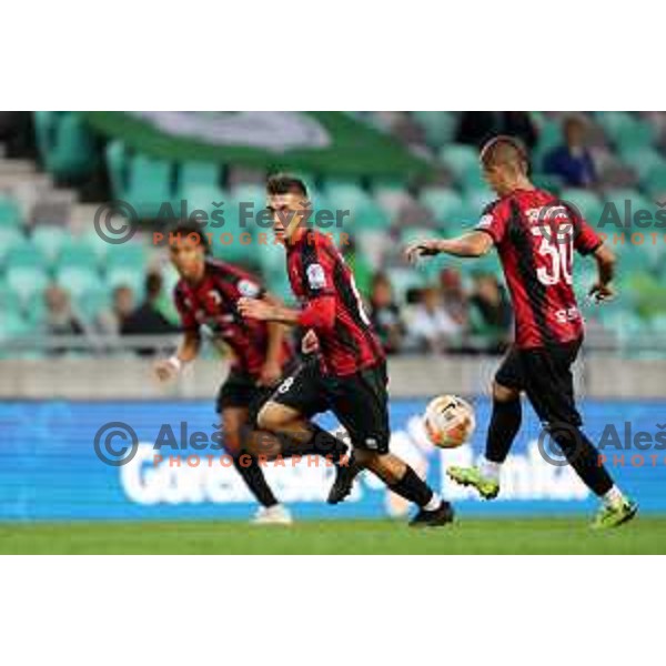 in action during Prva Liga Telemach 2022-2023 football match between Olimpija and Tabor CB 24 Sezana in SRC Stozice, Ljubljana, Slovenia on October 1, 2022