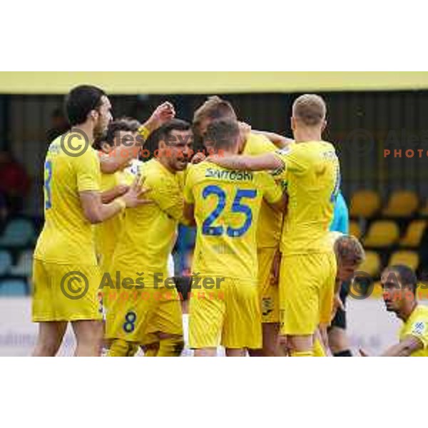 in action during Prva Liga Telemach 2022-2023 football match between Domzale and Mura in Domzale, Slovenia on October 1, 2022