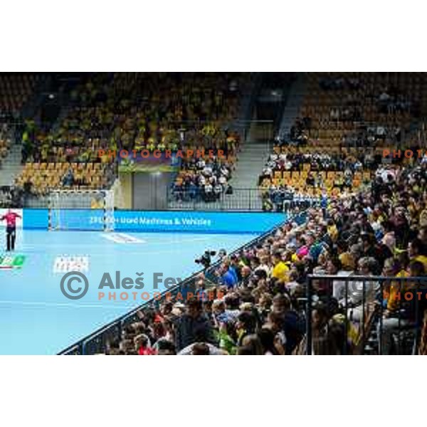 in action during EHF Champions League handball match between Celje Pivovarna Lasko and HBC Nantes in Zlatorog Arena, Celje, Slovenia on Oktober 5, 2022