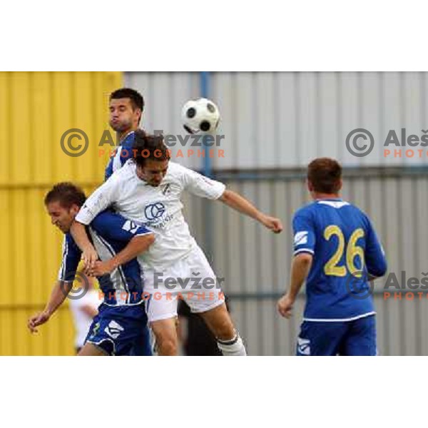Aljancic, Elsner, Skoro (7) and Pokorn at friendly football match Domzale- Rijeka, played in Domzale (Slovenia) 2.7.2008. Photo by Ales Fevzer 