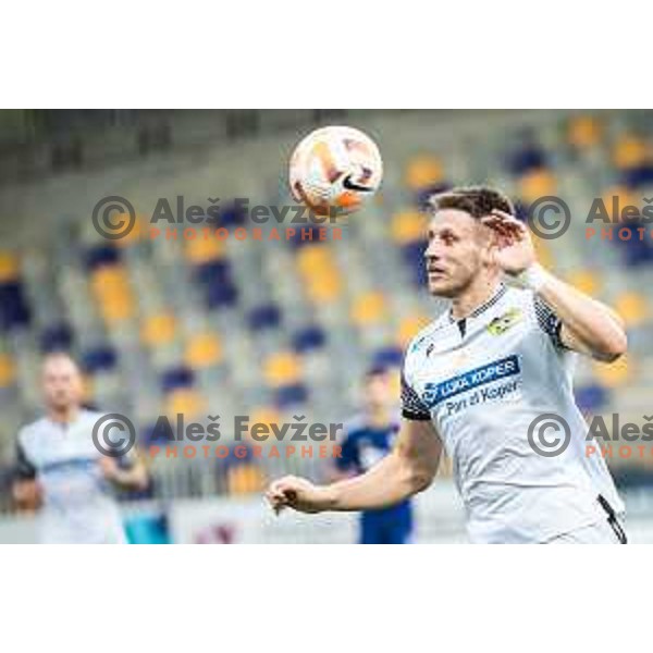 in action during Prva liga Telemach football match between Maribor and Koper in Ljudski vrt, Maribor, Slovenia on October 8, 2022. Photo: Jure Banfi