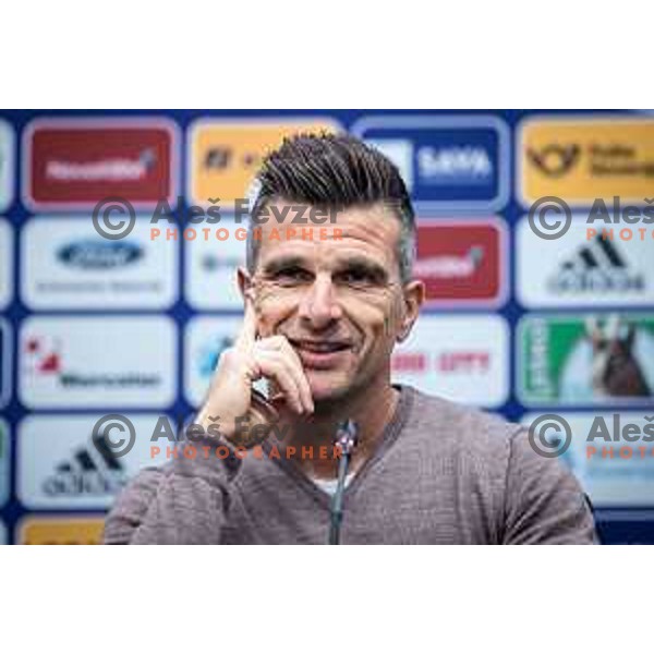 Zoran Zeljkovic, head coach of Koper at the press conference during Prva liga Telemach football match between Maribor and Koper in Ljudski vrt, Maribor, Slovenia on October 8, 2022. Photo: Jure Banfi