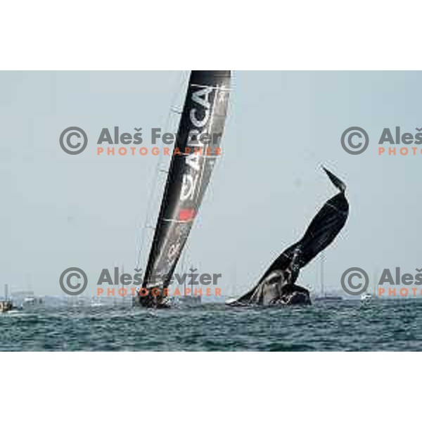 Team Arca at Barcolana 54th edition Sailing regatta in Trieste, Italy on October 9, 2022