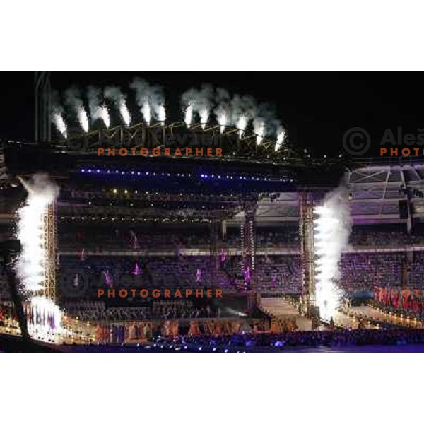Opening ceremony of 2006 Winter Olumpic games in Torino, Italy on Febraury 11, 2006