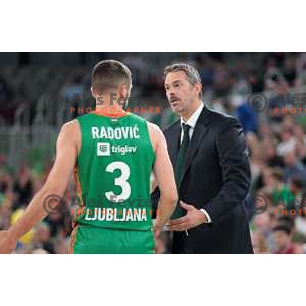 in action during 7days EuroCup 2022-2023 regular season match between Cedevita Olimpija (SLO) and Frutti Extra Bursa (TUR) in Stozice Arena, Ljubljana, Slovenia on October 12, 2022 