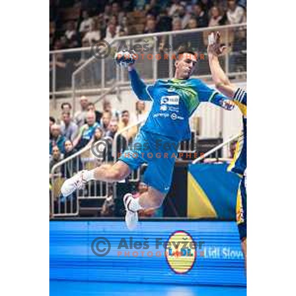 in action during EHF Euro 2024 qualifications handball match between Slovenia and Bosnia and Herzegovina in Dvorana Tabor, Maribor, Slovenia on October 13, 2022. Photo: Jure Banfi