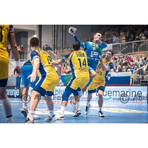 in action during EHF Euro 2024 qualifications handball match between Slovenia and Bosnia and Herzegovina in Dvorana Tabor, Maribor, Slovenia on October 13, 2022. Photo: Jure Banfi