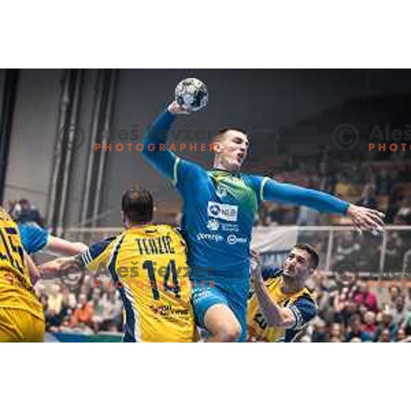 in action during EHF Euro 2024 qualifications handball match between Slovenia and Bosnia and Herzegovina in Dvorana Tabor, Maribor, Slovenia on October 13, 2022. Photo: Jure Banfi