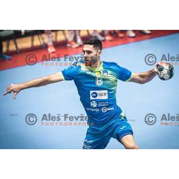 in action during EHF Euro 2024 qualifications handball match between Slovenia and Bosnia and Herzegovina in Dvorana Tabor, Maribor, Slovenia on October 13, 2022. Photo: Jure Banfi