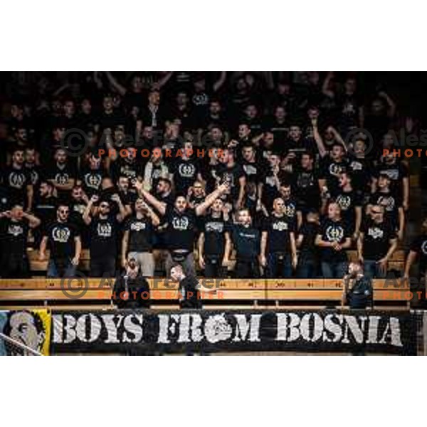 Bosnia and Herzegovina supporters during EHF Euro 2024 qualifications handball match between Slovenia and Bosnia and Herzegovina in Dvorana Tabor, Maribor, Slovenia on October 13, 2022. Photo: Jure Banfi