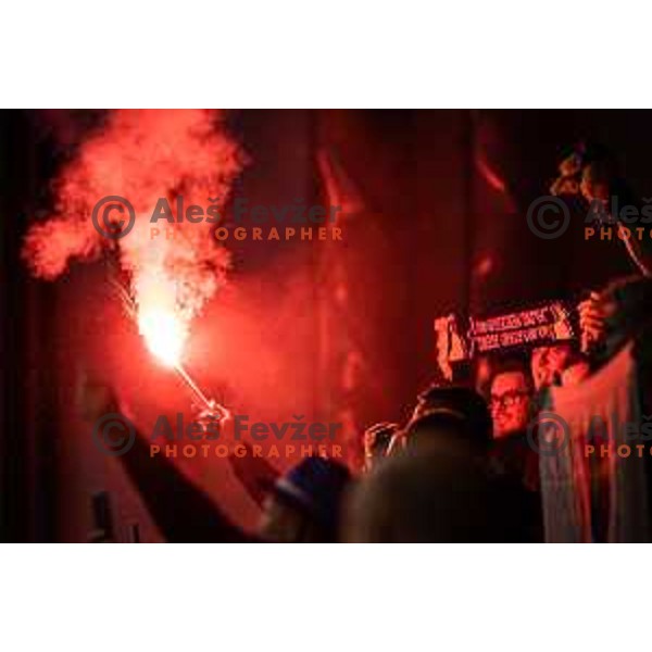 Bosnia and Herzegovina supporters during EHF Euro 2024 qualifications handball match between Slovenia and Bosnia and Herzegovina in Dvorana Tabor, Maribor, Slovenia on October 13, 2022. Photo: Jure Banfi