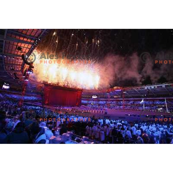 Opening ceremony of 2006 Winter Olumpic games in Torino, Italy on Febraury 11, 2006