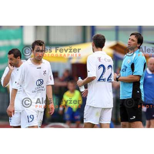 Rijeka coach Ivancic (right) at friendly football match Domzale- Rijeka, played in Domzale (Slovenia) 2.7.2008. Photo by Ales Fevzer 