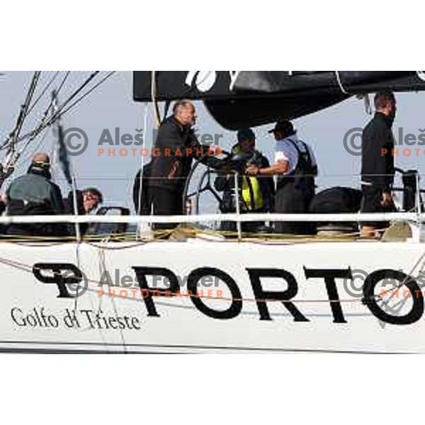 Skipper Mitja Kosmina at Barcolana 54th edition Sailing regatta in Trieste, Italy on October 9, 2022