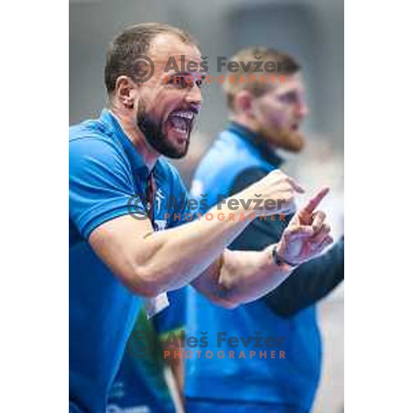 Uros Zorman during EHF Euro 2024 qualifications handball match between Slovenia and Bosnia and Herzegovina in Dvorana Tabor, Maribor, Slovenia on October 13, 2022. Photo: Jure Banfi