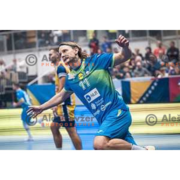 in action during EHF Euro 2024 qualifications handball match between Slovenia and Bosnia and Herzegovina in Dvorana Tabor, Maribor, Slovenia on October 13, 2022. Photo: Jure Banfi