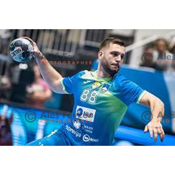 in action during EHF Euro 2024 qualifications handball match between Slovenia and Bosnia and Herzegovina in Dvorana Tabor, Maribor, Slovenia on October 13, 2022. Photo: Jure Banfi