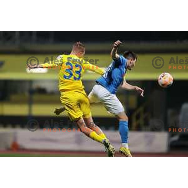 Martin Kramaric in action during Prva Liga Telemach 2022-2023 football match between Domzale and Bravo in Domzale, Slovenia on October 14, 2022