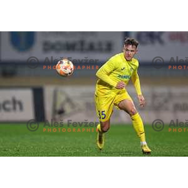 in action during Prva Liga Telemach 2022-2023 football match between Domzale and Bravo in Domzale, Slovenia on October 14, 2022