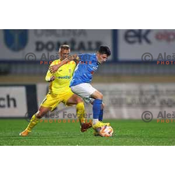 Martin Kramaric in action during Prva Liga Telemach 2022-2023 football match between Domzale and Bravo in Domzale, Slovenia on October 14, 2022