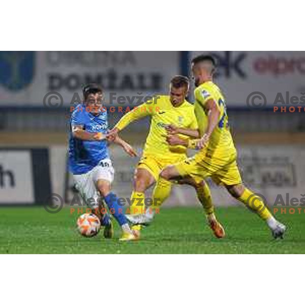 Martin Kramaric in action during Prva Liga Telemach 2022-2023 football match between Domzale and Bravo in Domzale, Slovenia on October 14, 2022