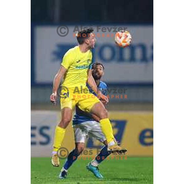 in action during Prva Liga Telemach 2022-2023 football match between Domzale and Bravo in Domzale, Slovenia on October 14, 2022