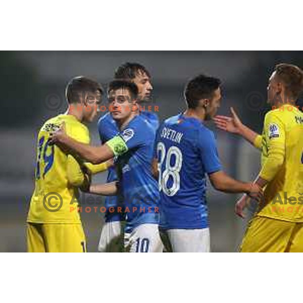 Martin Kramaric in action during Prva Liga Telemach 2022-2023 football match between Domzale and Bravo in Domzale, Slovenia on October 14, 2022