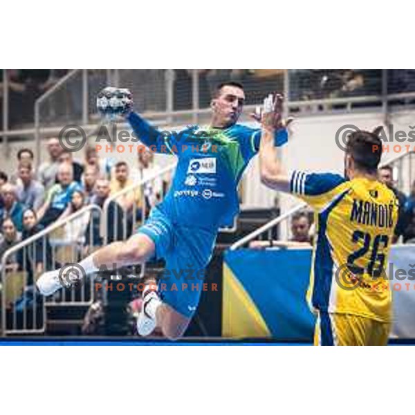 in action during EHF Euro 2024 qualifications handball match between Slovenia and Bosnia and Herzegovina in Dvorana Tabor, Maribor, Slovenia on October 13, 2022. Photo: Jure Banfi