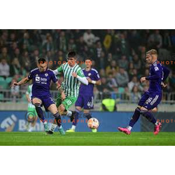 Svit Seslar in action during Prva Liga Telemach 2022-2023 football match between Olimpija and Maribor in SRC Stozice, Ljubljana, Slovenia on October 15, 2022