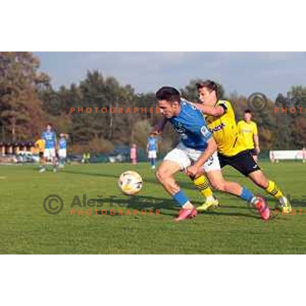 Tamar Svetlin in action during Union Slovenian Cup football match between Radomlje and Bravo in Radomlje Sports Park, Slovenia on October 19, 2022 