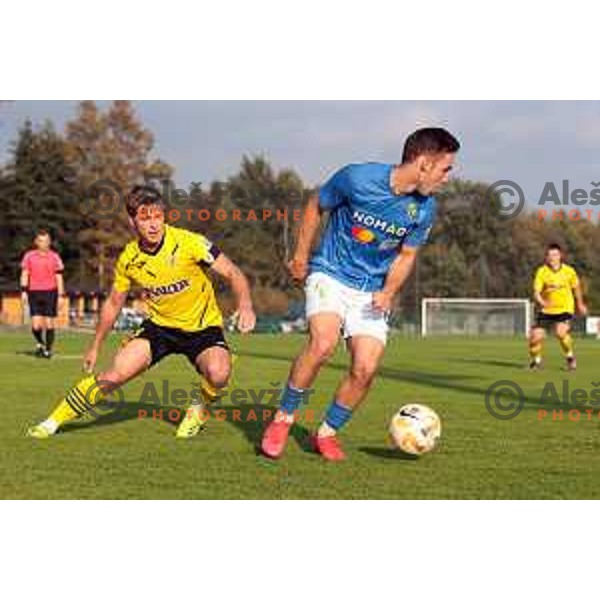 Tamar Svetlin in action during Union Slovenian Cup football match between Radomlje and Bravo in Radomlje Sports Park, Slovenia on October 19, 2022 