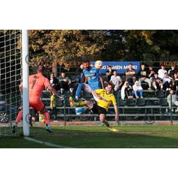 Nemanja Jaksic in action during Union Slovenian Cup football match between Radomlje and Bravo in Radomlje Sports Park, Slovenia on October 19, 2022 