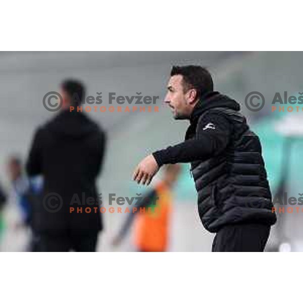 In action during Union Slovenian Cup football match between Olimpija and Ivancna Gorica in Ljubljana, Slovenia on October 19, 2022