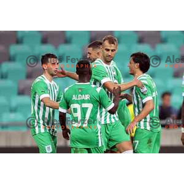 Mustafa Nukic in action during Union Slovenian Cup football match between Olimpija and Ivancna Gorica in Ljubljana, Slovenia on October 19, 2022