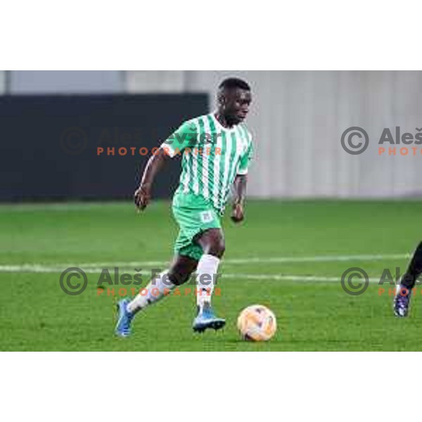 Aldair Balde in action during Union Slovenian Cup football match between Olimpija and Ivancna Gorica in Ljubljana, Slovenia on October 19, 2022