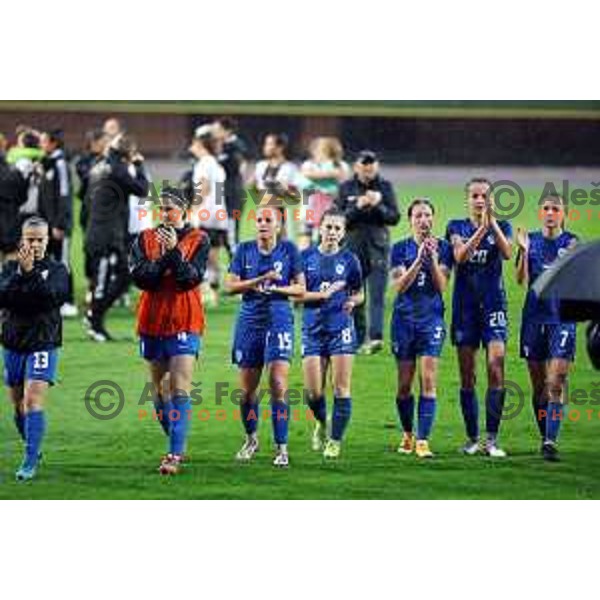 in action during European Women\'s Under 17 Championship 2023 round 1 match between Slovenia and Germany in Krsko, Slovenia on October 22, 2022