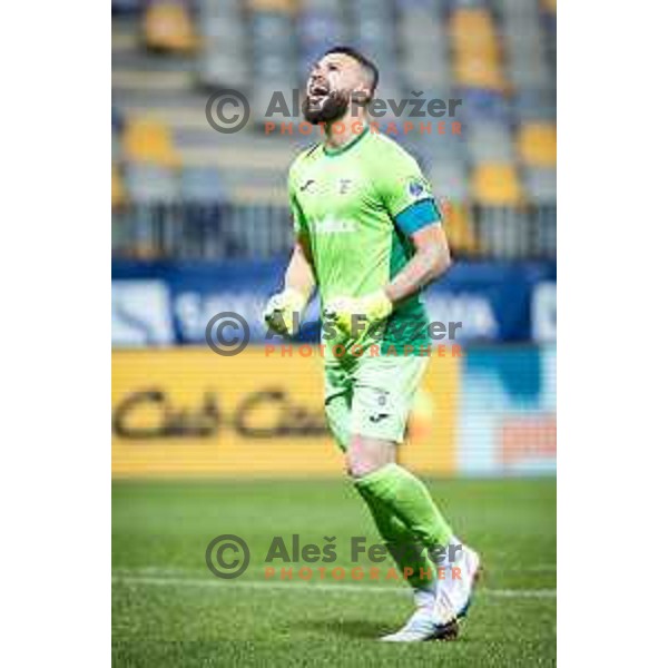 Ajdin Mulalic celebrating during Prva liga Telemach football match between Maribor and Domzale in Ljudski vrt, Maribor, Slovenia on October 22, 2022. Photo: Jure Banfi