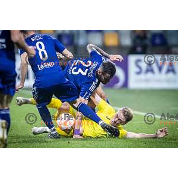 Luka Uskokovic in action during Prva liga Telemach football match between Maribor and Domzale in Ljudski vrt, Maribor, Slovenia on October 22, 2022. Photo: Jure Banfi