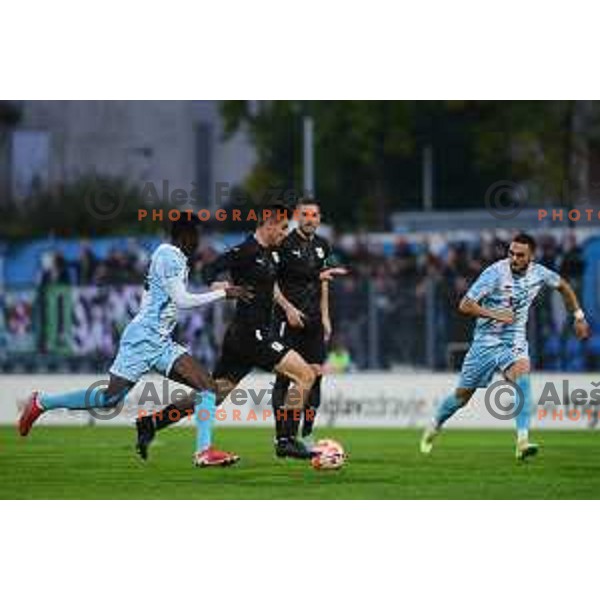 Svit Seslar in action during Prva Liga Telemach 2022-2023 football match between Gorica and Olimpija in Nova Gorica, Slovenia on October 23, 2022