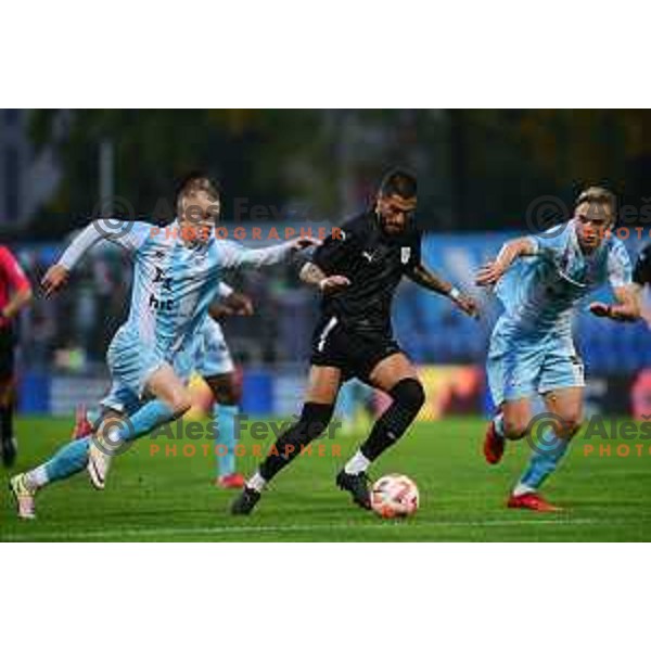 Rui Pedro in action during Prva Liga Telemach 2022-2023 football match between Gorica and Olimpija in Nova Gorica, Slovenia on October 23, 2022