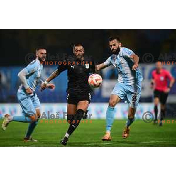 Rui Pedro in action during Prva Liga Telemach 2022-2023 football match between Gorica and Olimpija in Nova Gorica, Slovenia on October 23, 2022