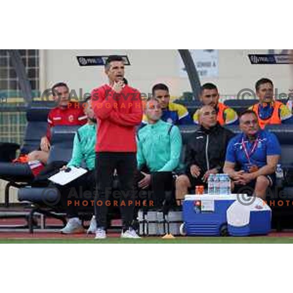 Head coach Zoran Zeljkovic during Prva Liga Telemach 2022-2023 football match between Kalcer Radomlje and Koper in Domzale, Slovenia on October 24, 2022