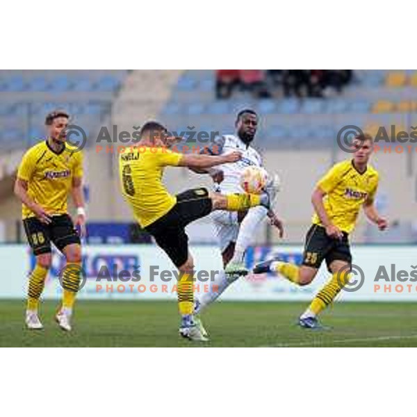 in action during Prva Liga Telemach 2022-2023 football match between Kalcer Radomlje and Koper in Domzale, Slovenia on October 24, 2022